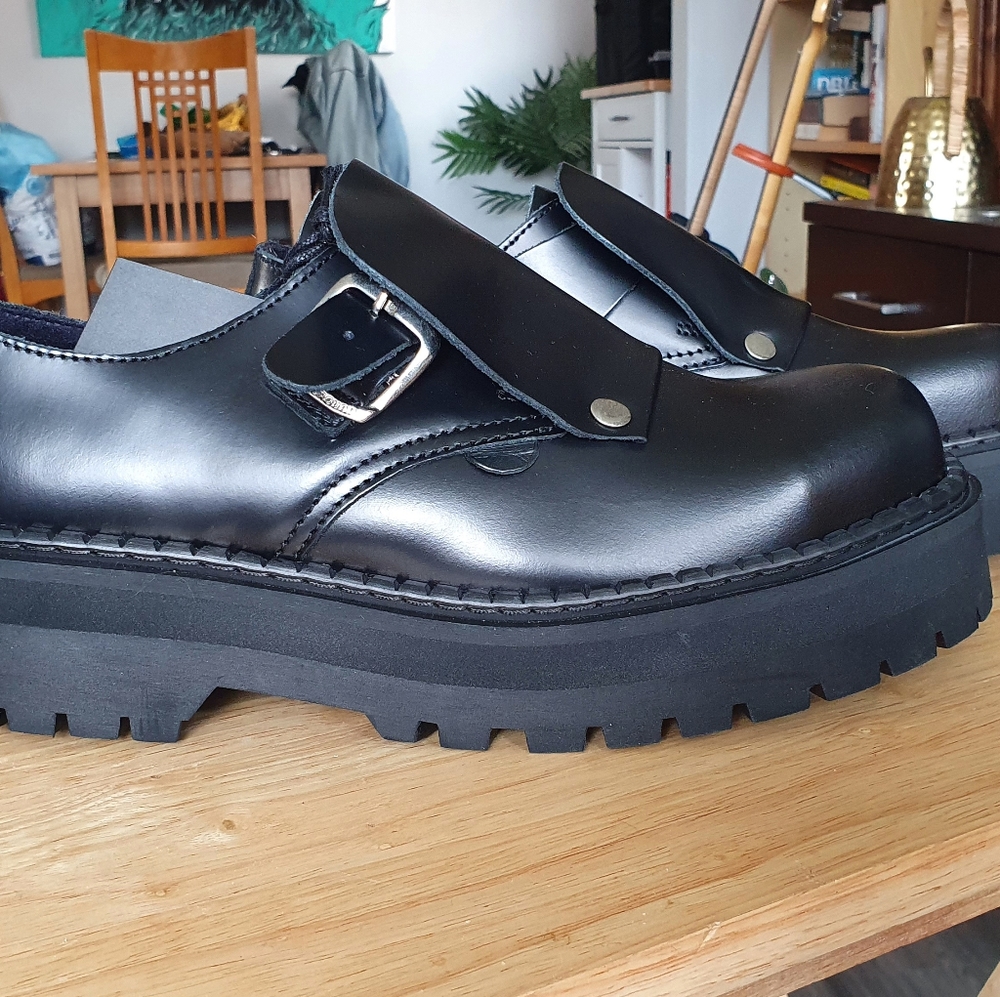 Custom Leather Steel Cap Double Sole Shoes